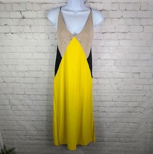Zara Color Block Slip Dress